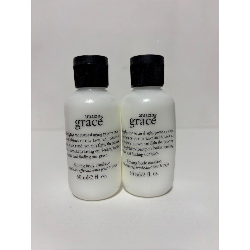 2x Philosophy Amazing Grace Firming Body Emulsion Body Wash 60mL/2oz